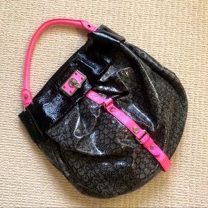 Marc Jacobs Patent Leather jacquard hobo handbag